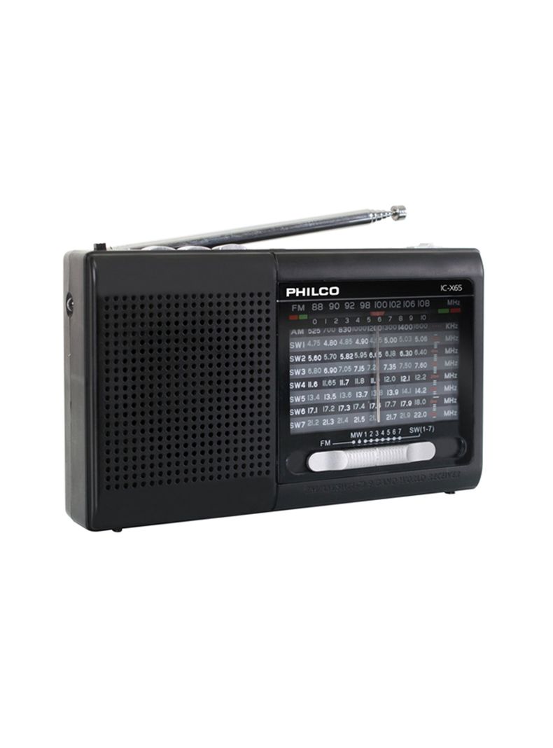 Radio Portatil Bluetooth 9 Bandas Fm BT Usb Micro Sd Philco ICX65-0