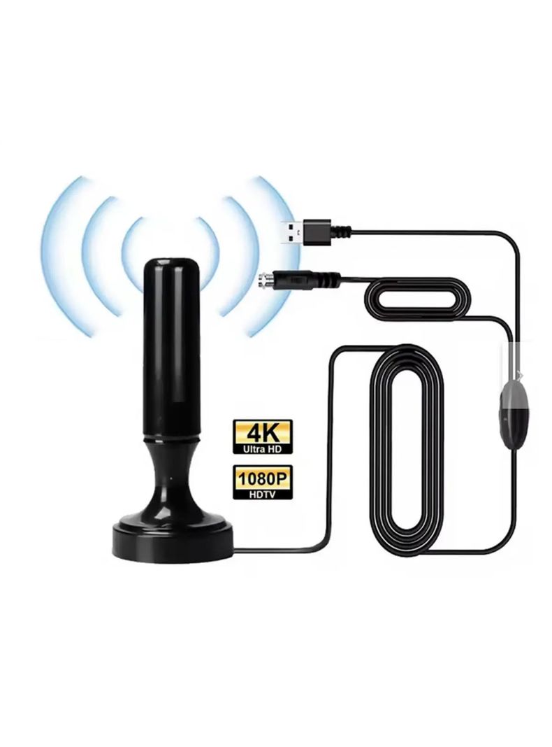 Antena Digital Full HD 4K 25dB Con Amplificador Tecnolab TL590-1