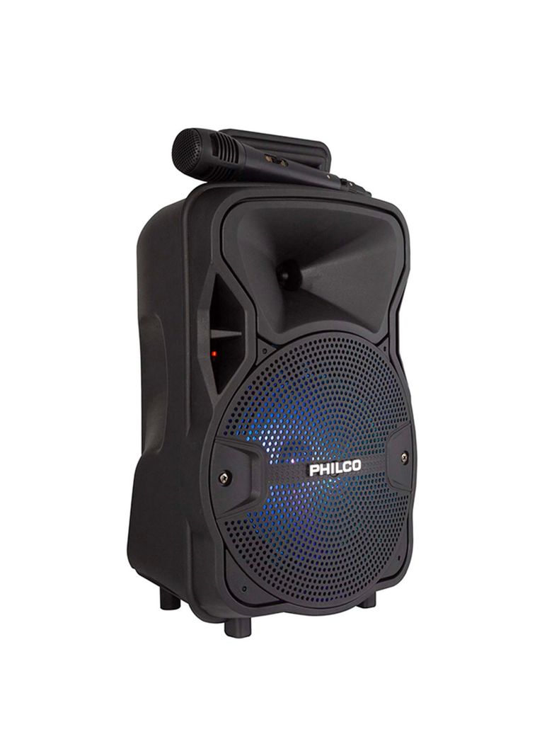 Parlante Karaoke Bluetooth Philco 8" TWS, Radio Fm, Usb-3