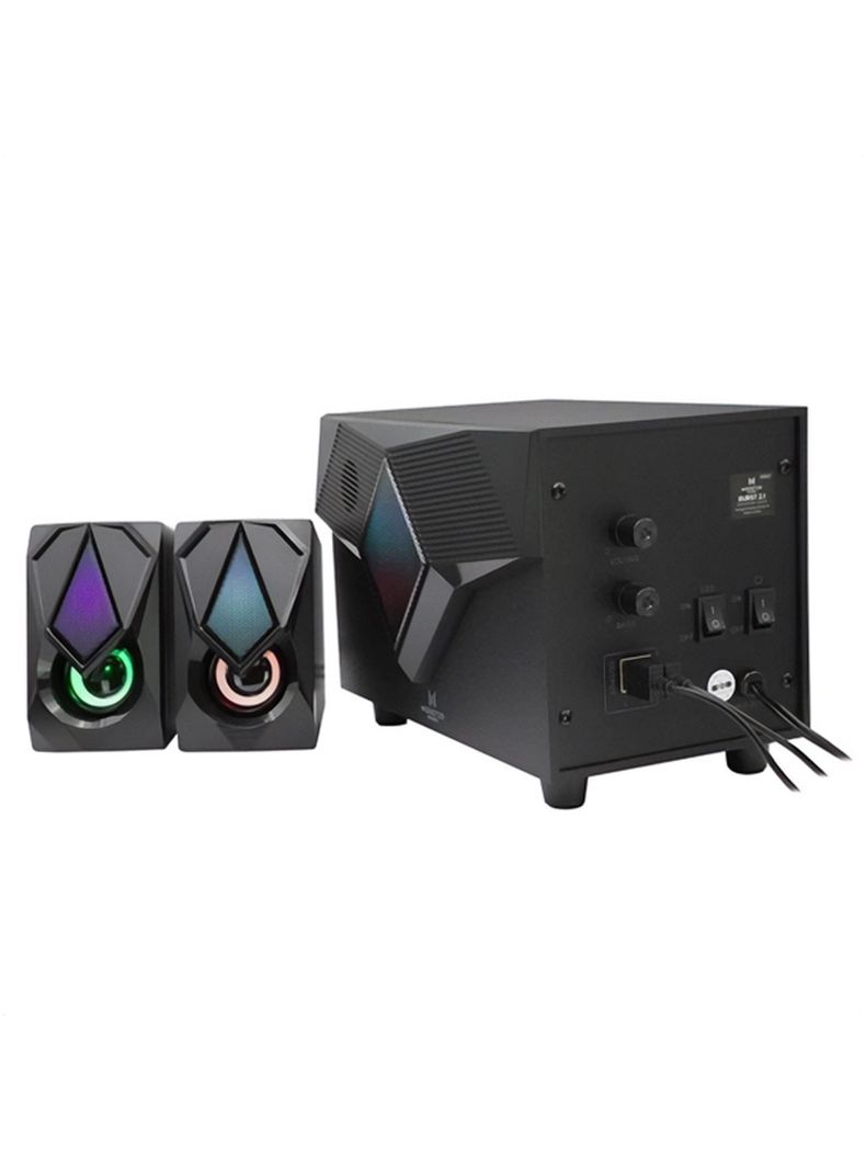 Subwoofer Monster Games Burst 2.1 Led Rgb-2