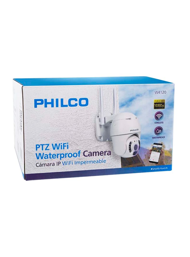 CÁMARA WIFI IP 1080P PTZ 2.0 MP H265 APP V380 PHILCO-2