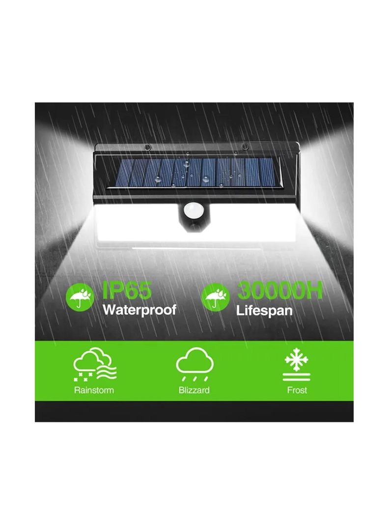 Foco Aplique Solar de 172 LED + 18 LED DE EMERGENCIA-4