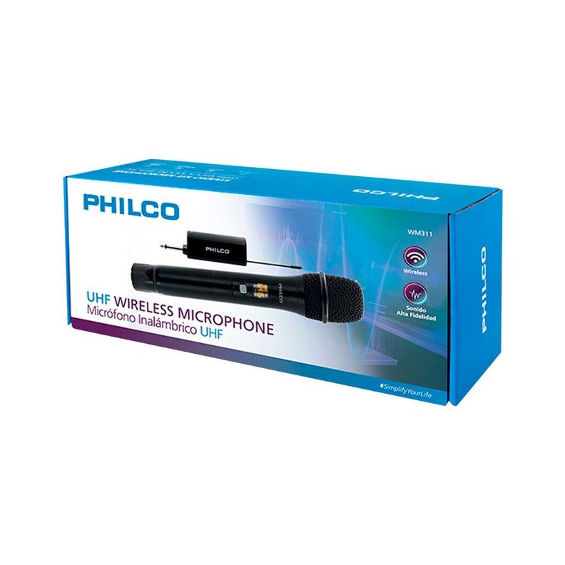 Micrófono Inalámbrico UHF Philco WM311 KARAOKE-3