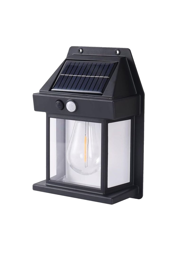 X2 Lampara Foco Solar led Aplique Sensor De Movimiento Exterior-0