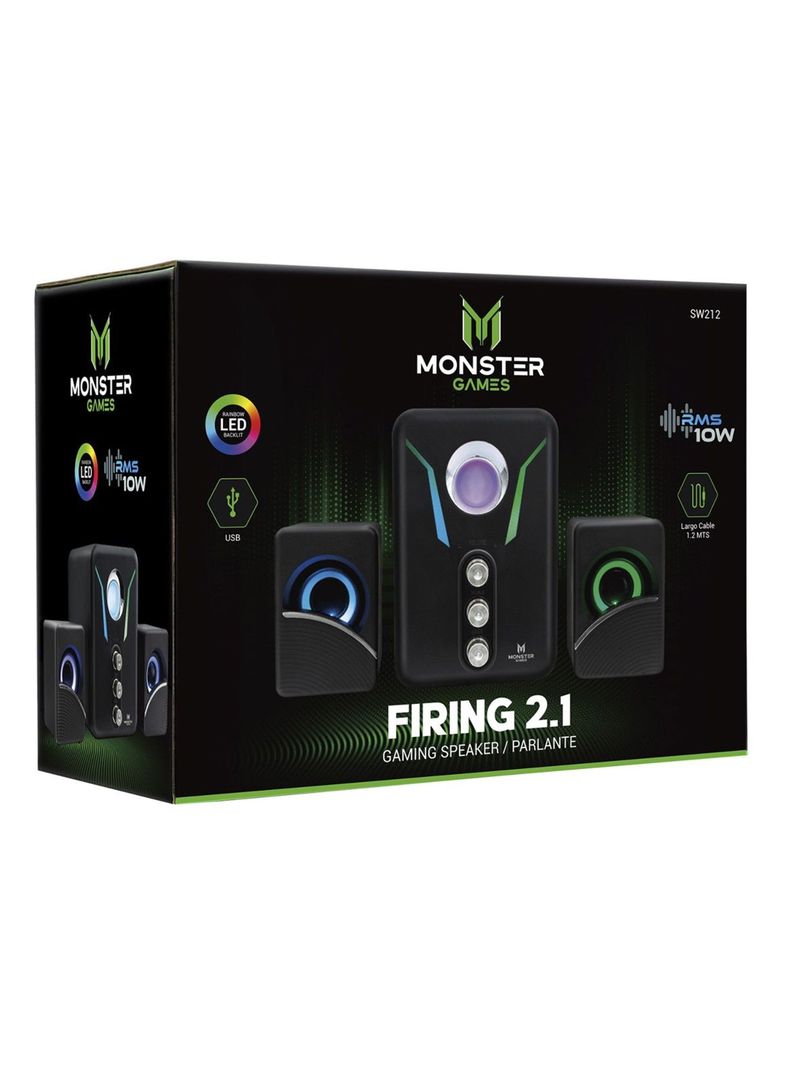 Subwoofer Monster Games Firing 2.1-3