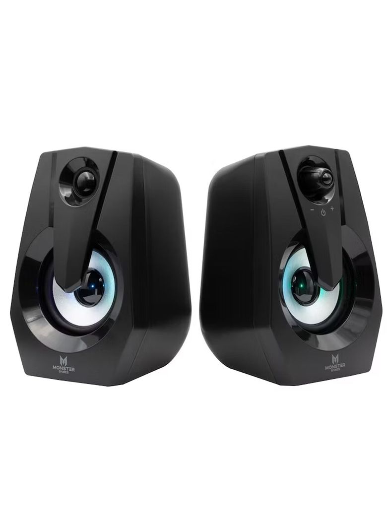 Parlante Pc Gamer Led Rgb Monster Space 2.0-1