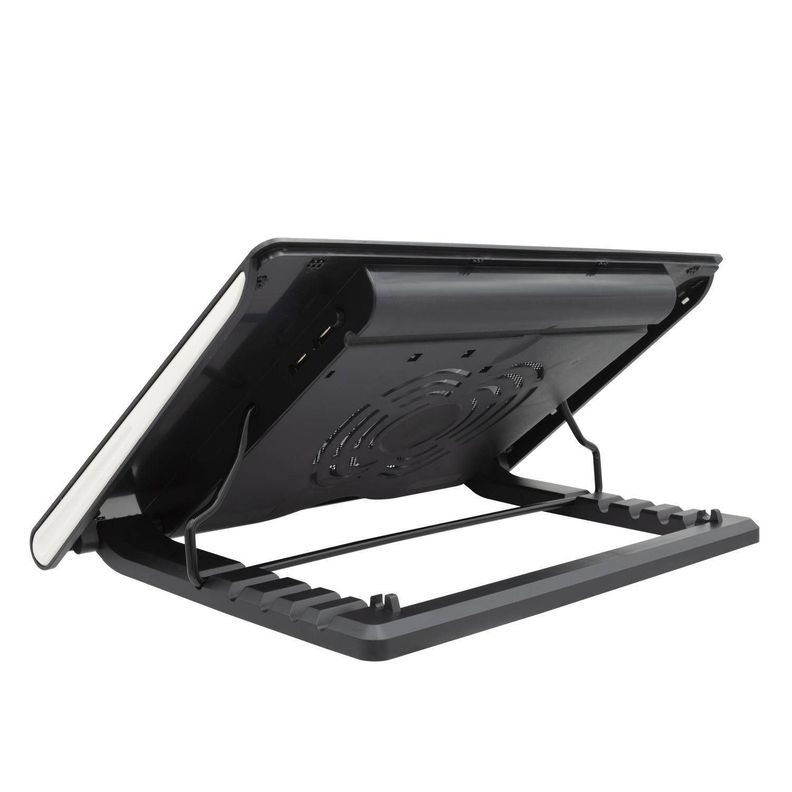 Ventilador De Notebook Cooling Fan 10" a 17" Con 2 Puertos USB Luz Led-3