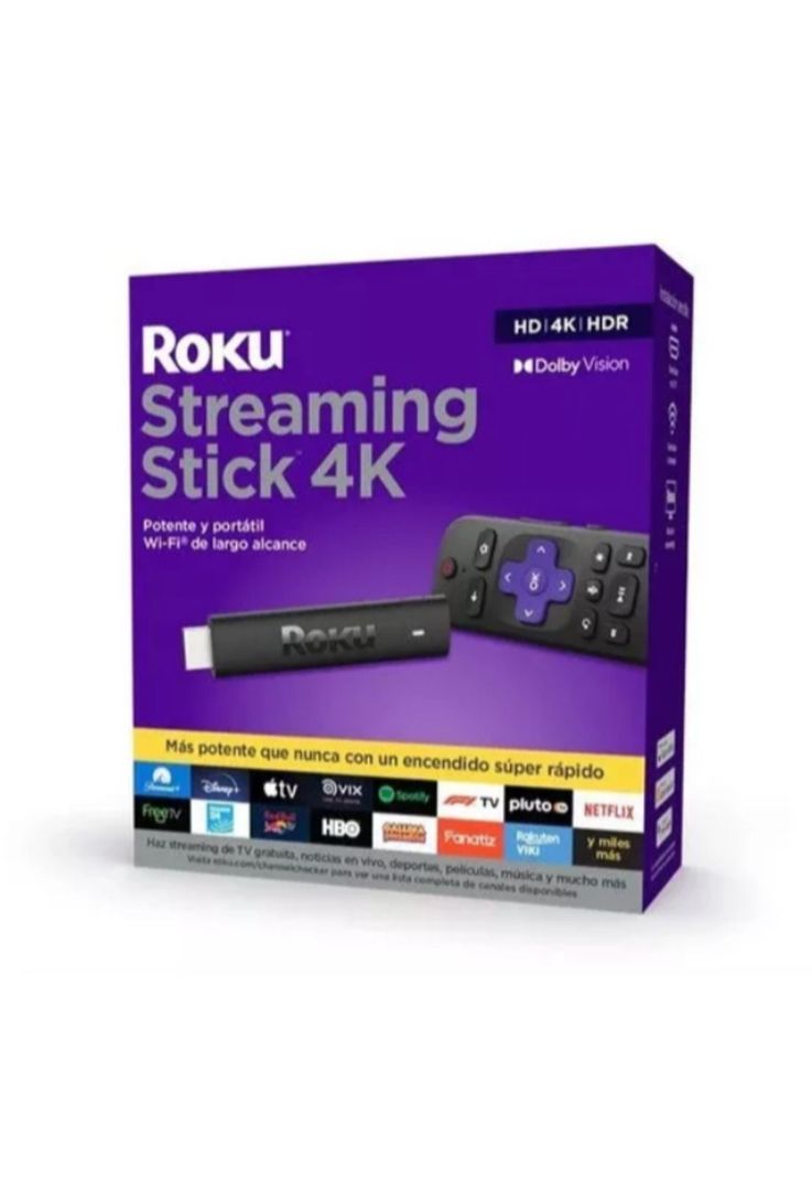 Roku Streaming Stick 4K /HDR/Dolby Vision TV Refabricado-0
