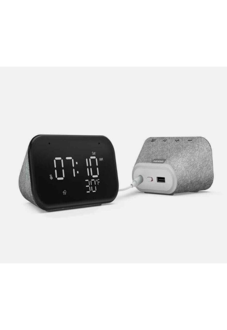 Lenovo Smart Clock Essential asistente virtual Tactil Gris-0