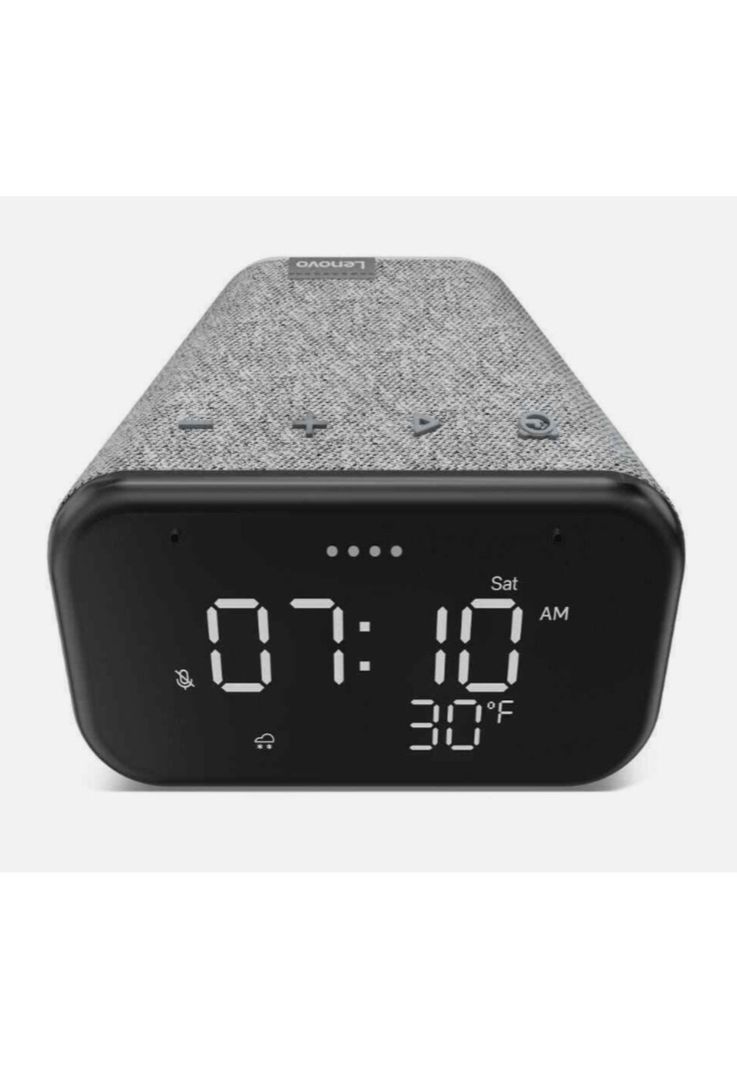 Lenovo Smart Clock Essential asistente virtual Tactil Gris-1