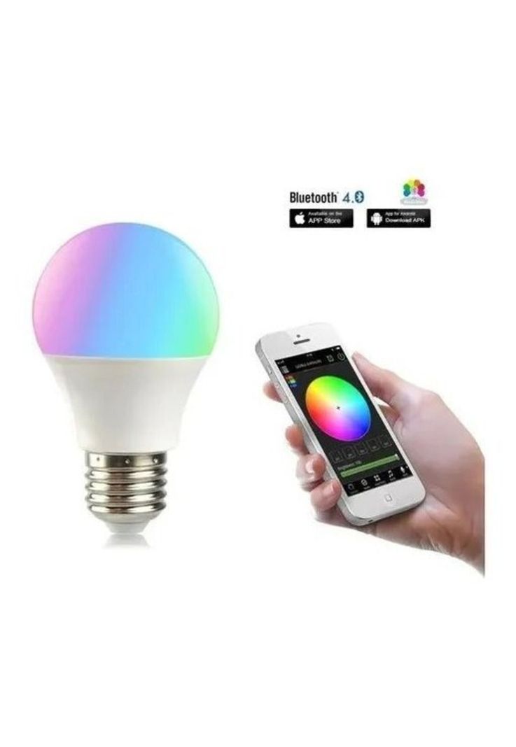 Ampolleta Smart E27 Led Multicolor 10w Wi-fi Rgb Android-1