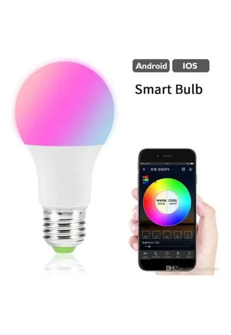 Ampolleta Smart E27 Led Multicolor 10w Wi-fi Rgb Android-2