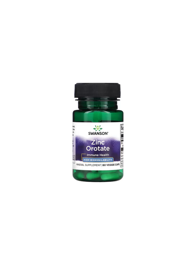 Orotato de zinc 60 cápsulas vegetales Swanson-0