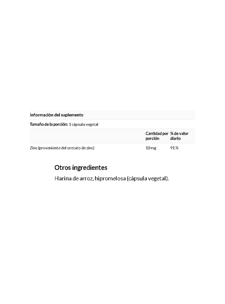 Orotato de zinc 60 cápsulas vegetales Swanson-1