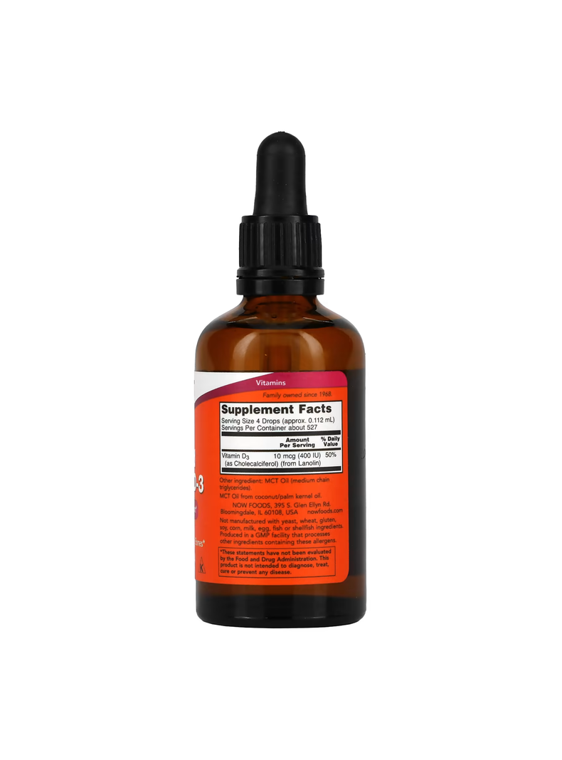 Vitamina D3 liquida 59 ml Now-2