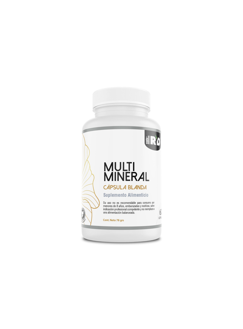 Multimineral Magnesio Selenio Cobre Zinc Vit. A Y E 60 softgels RYD-0