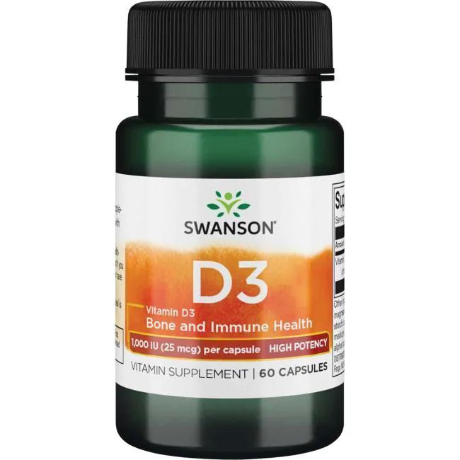 Vitamina D3 1000 Ui 60 CAPS -Alta Potencia-0