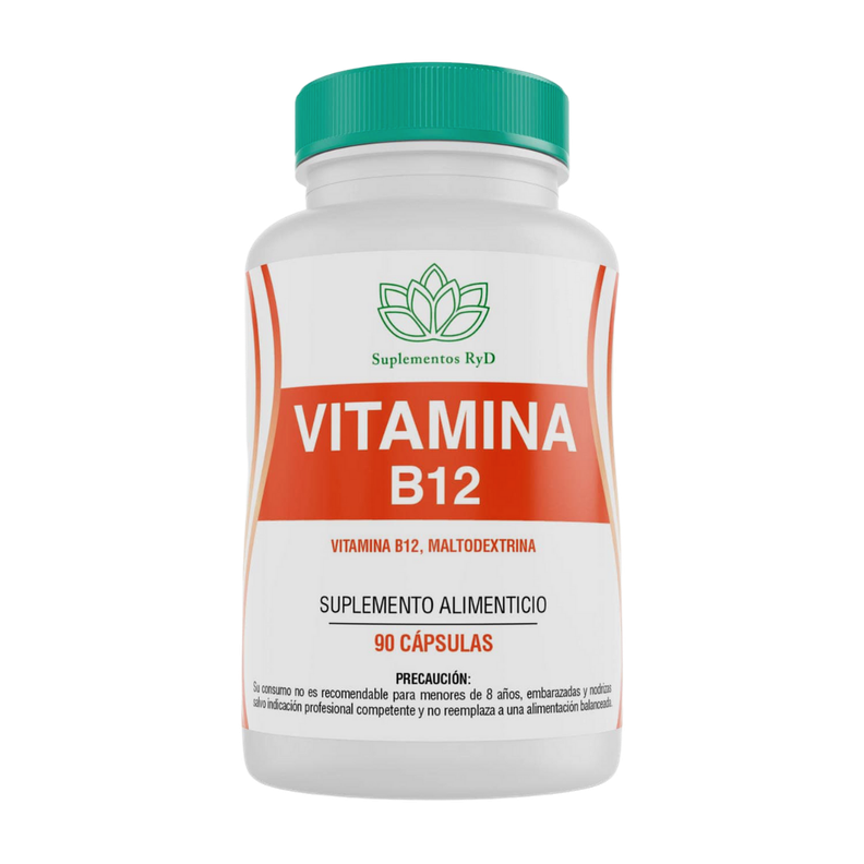 Vitamina B12 Cianocobalamina 90 cápsulas vegetales RYD-0