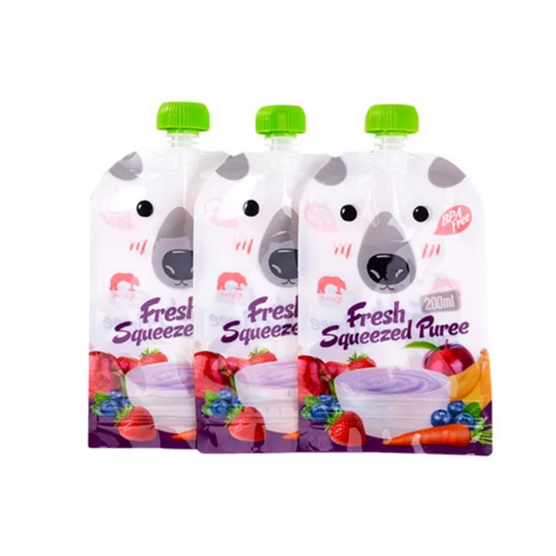 Pack 10 Bolsas Empacadora Para Colados Papilla Bebes 200ml