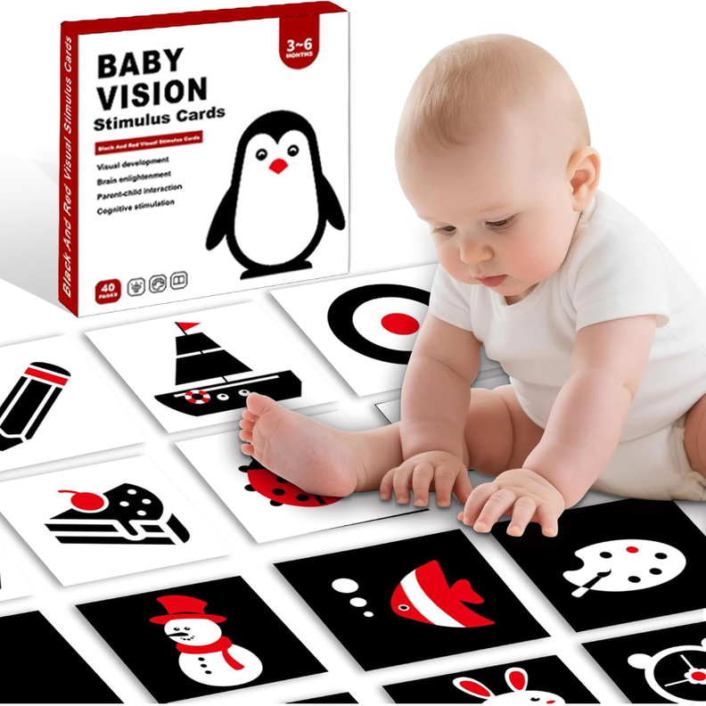 Tarjetas De Estimulacion Visual Didáctico Bebes 3 A 6 Meses
