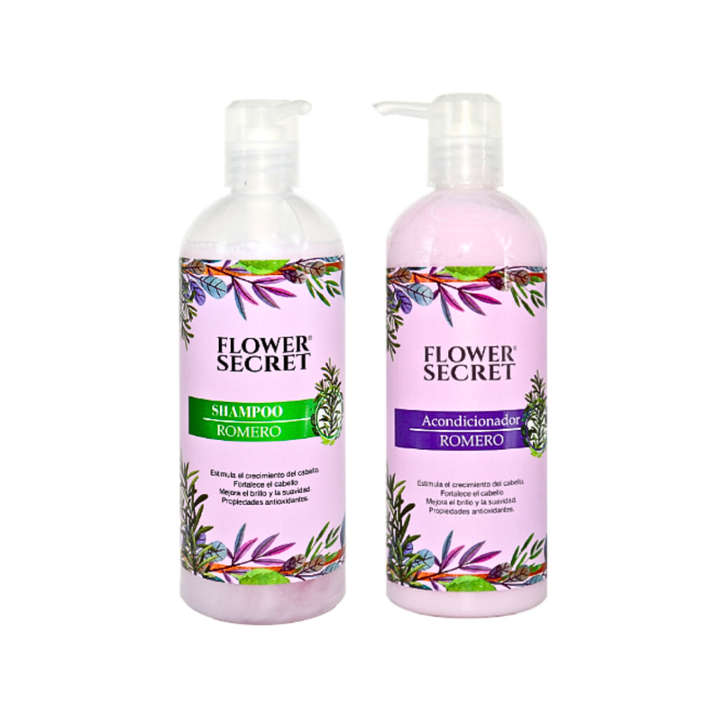 Pack Shampoo Y Acondicionador De Romero 500ml Flower Secret Jai
