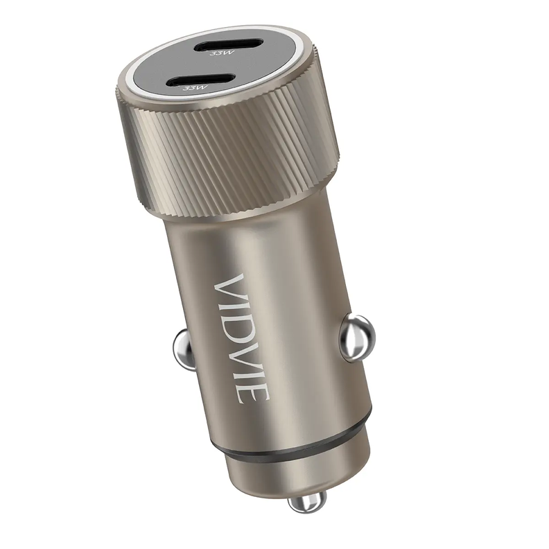 Adaptador Cargador Para Auto Doble Carga Rapida Usb-c 33w