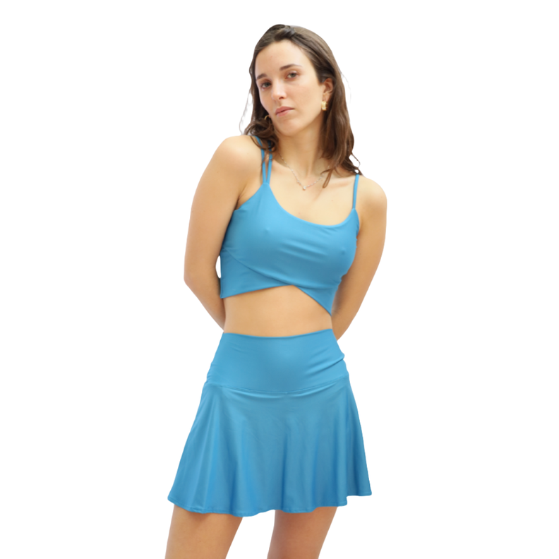 Falda deportiva Sofía con calza short incluido-0