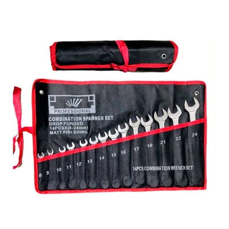 Juego De Llave Combinada Punta Corona 14 Pcs-0