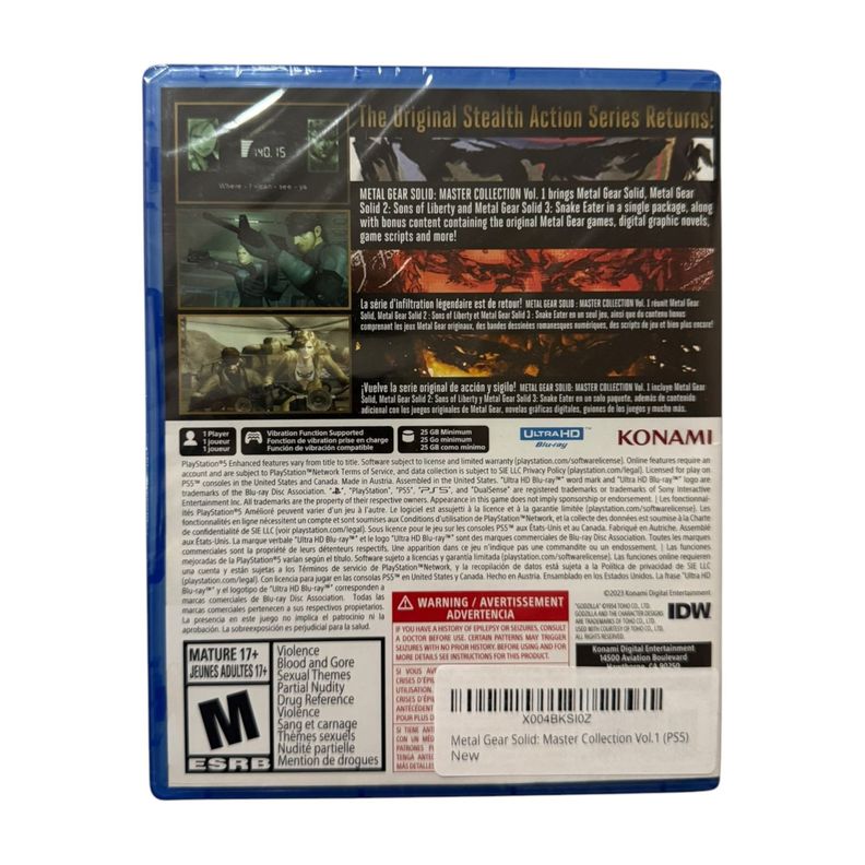 Metal Gear Solid Master Collection para Playstation 5 Físico-1