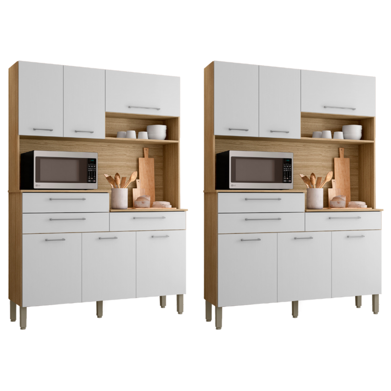 Combo 2 Kits 8 Puertas Kit Orion K08X2 Blanco L-XL
