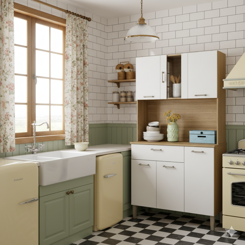Mueble de Cocina Kyra 6 puertas Off White K06 Blanco 170 CM