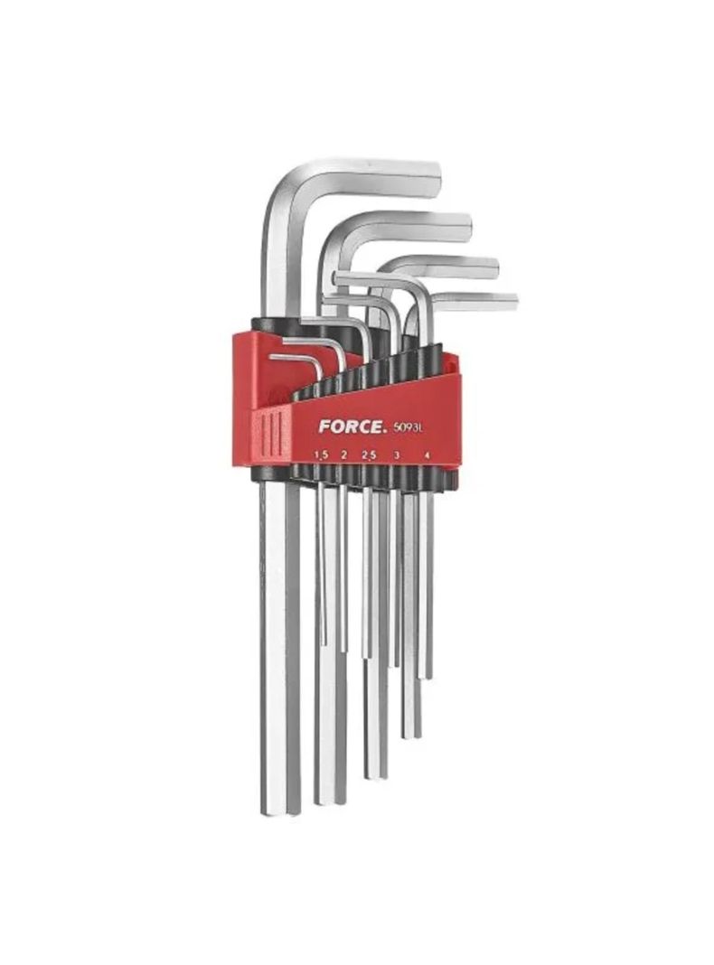 Juego Llaves Allen Largas 1,5 a 10mm Force 5093L-0
