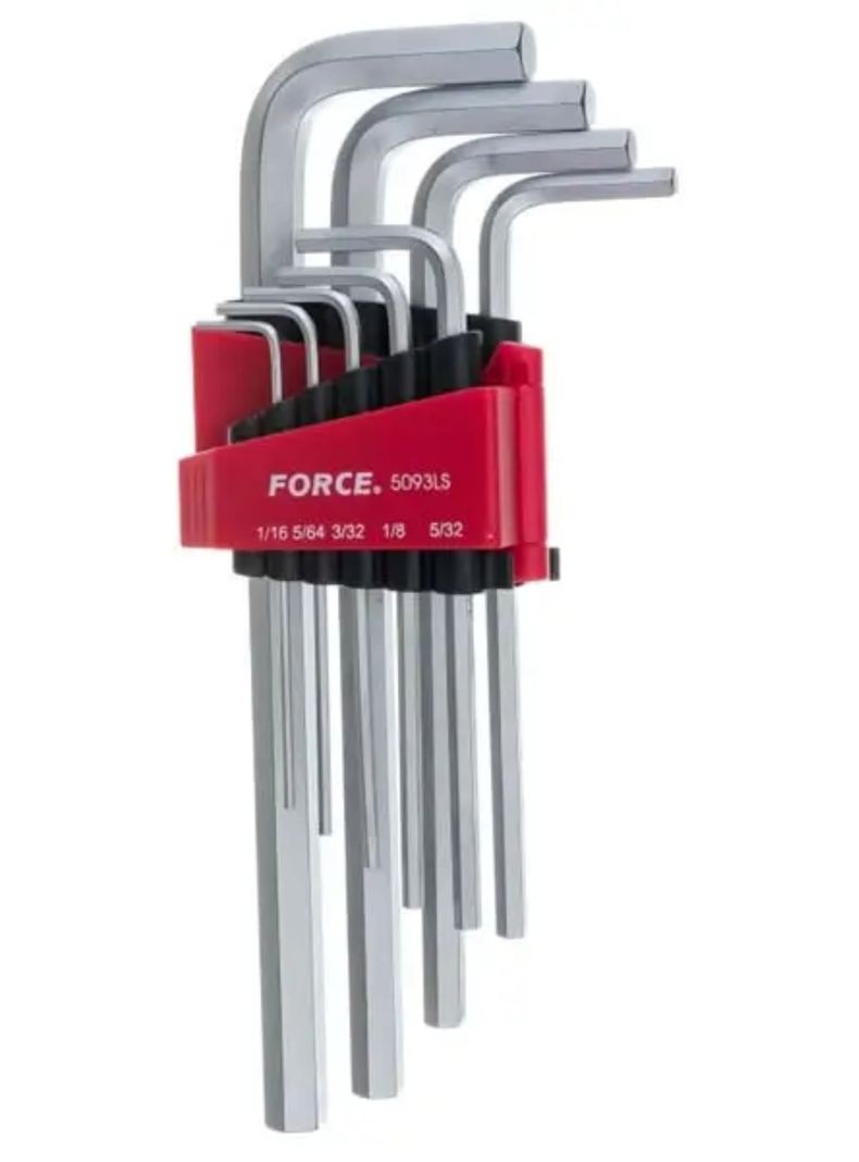 Juego Llaves Allen Largas Pulgadas 5093LS Force-0