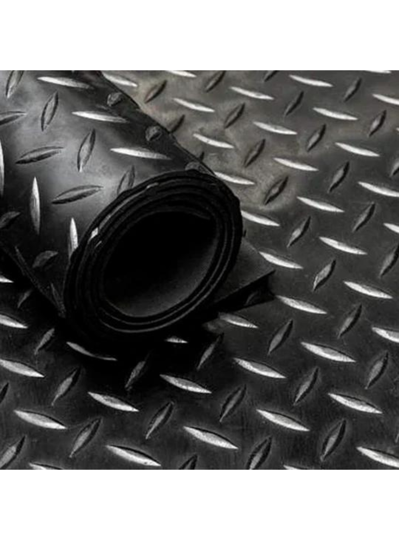 Piso de Goma Diamantado 3mm espesor, 1 m ancho x 1 m lineal-1