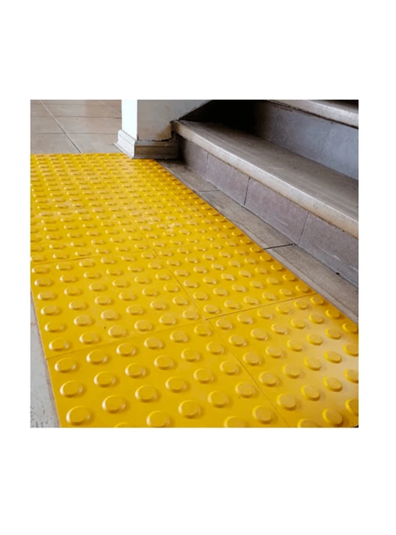 Palmeta Táctil PVC No Vidente Estoperol 30x30 Amarilla-1
