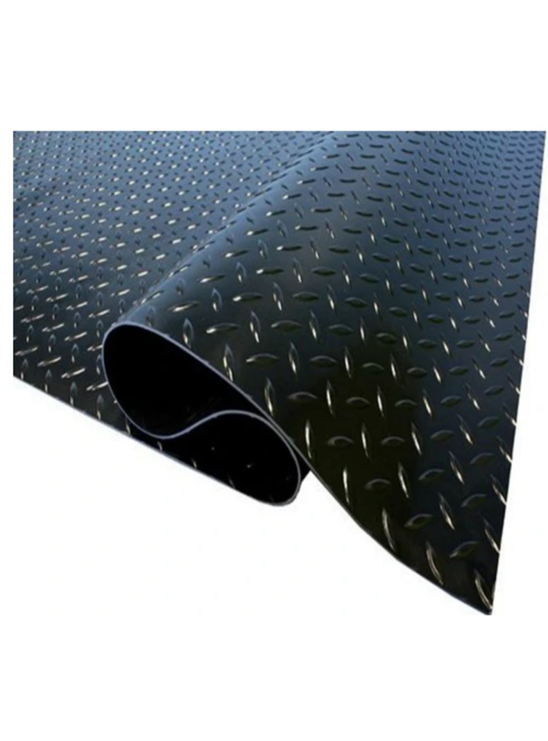 Piso de Goma Diamantado 3mm espesor, 2 mts ancho x 1 m lineal-1