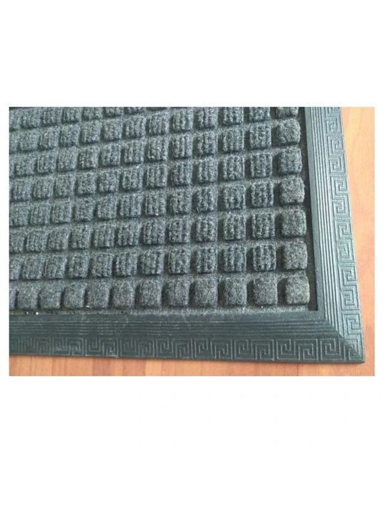 PISO FELPUDO TIPO ALFOMBRA 60X90 CON BORDE DE GOMA GRIS/NEG-1