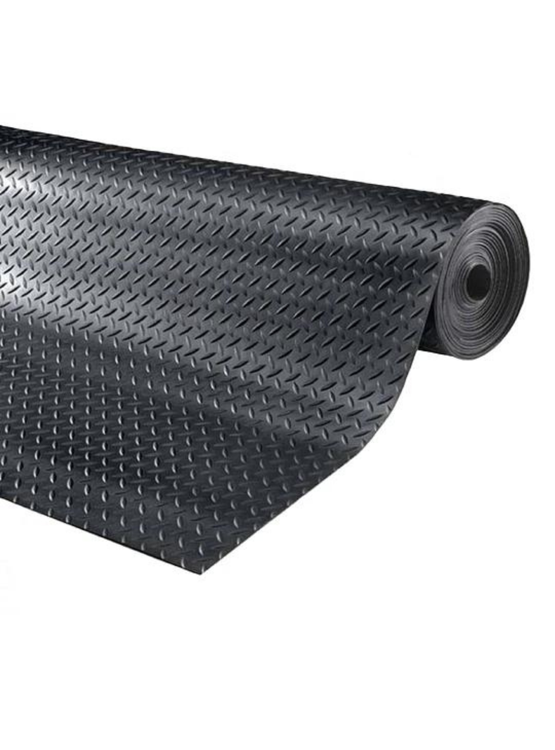 Piso de Goma Diamantado 3mm espesor 1,5 mts ancho x 1 m lineal-1