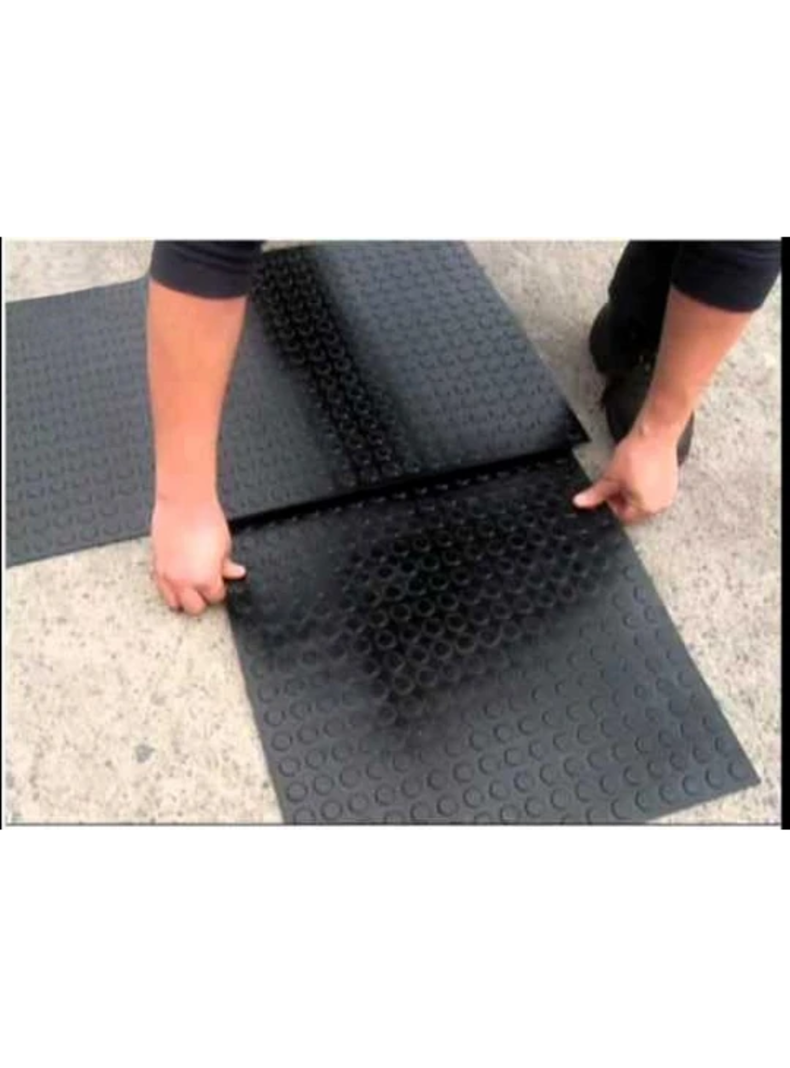 Piso en Plancha Estoperol Importado Negro 50x50 cm, 3 mm Espesor.-2