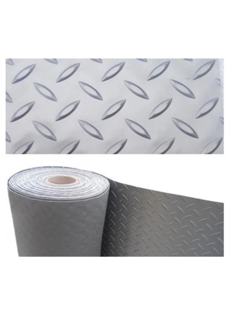 Piso PVC Diamantado Plata 1,2 mm Espesor. 2 mts ancho x 1 mt lineal.-1