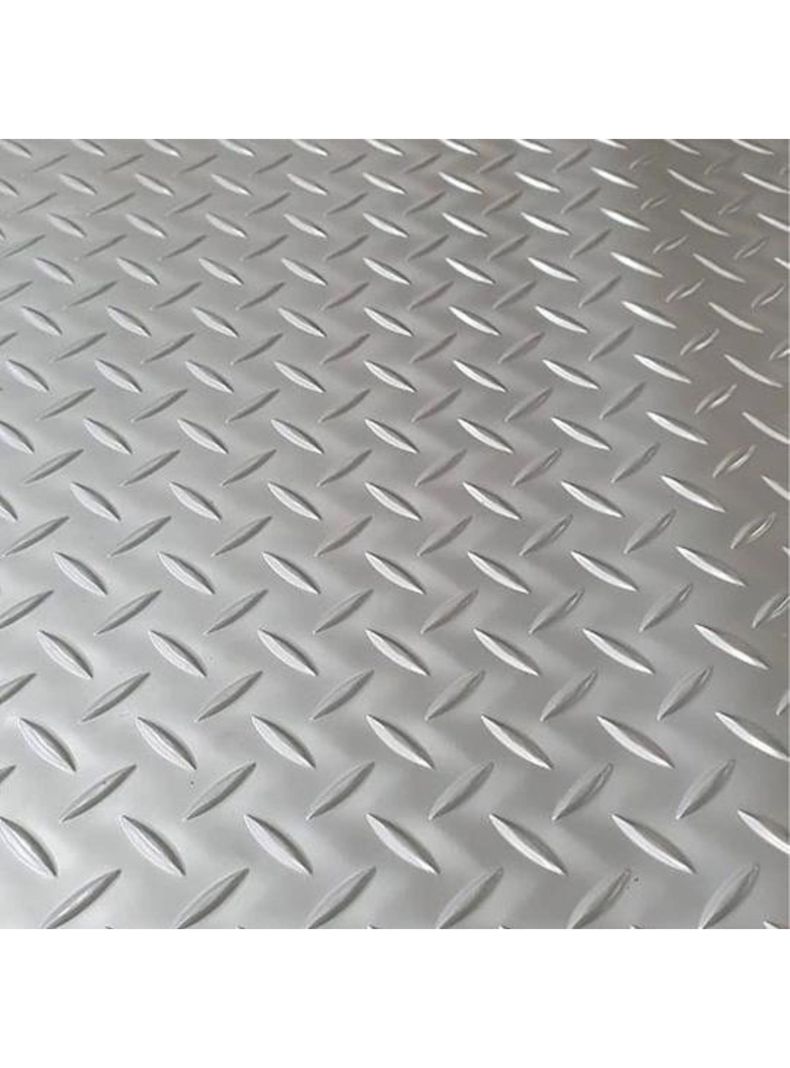 Piso PVC Diamantado Plata 1,2 mm Espesor. 2 mts ancho x 1 mt lineal.-2
