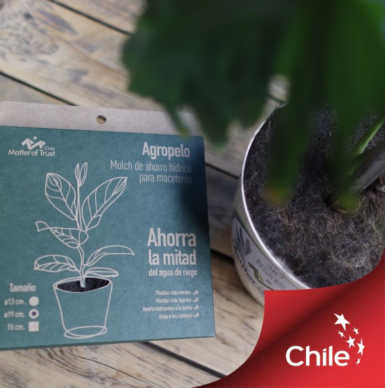DISCOS AGROPELO NATURAL 19CM, MULCH DE AHORRO HIDRICO PARA MACETEROS-1