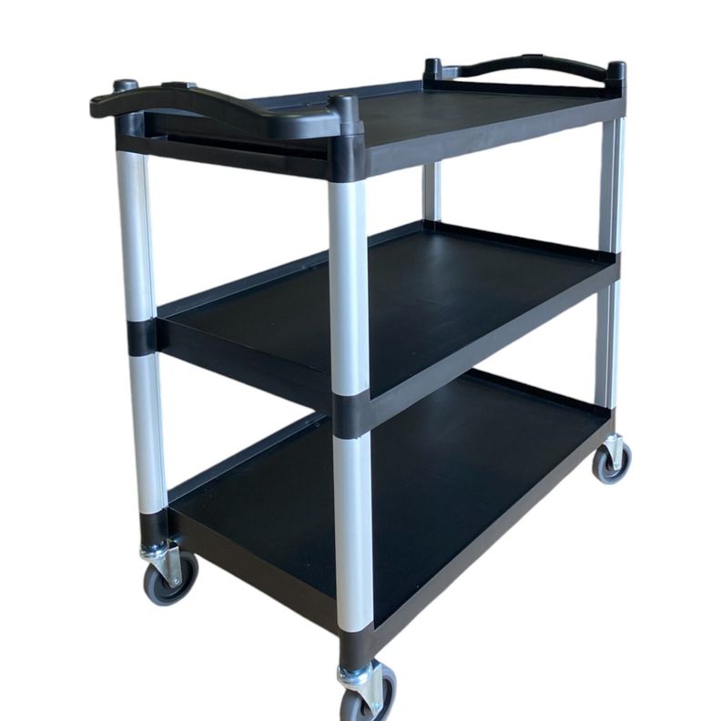 Carro Servicio Grande  100x50x92 Negro-0