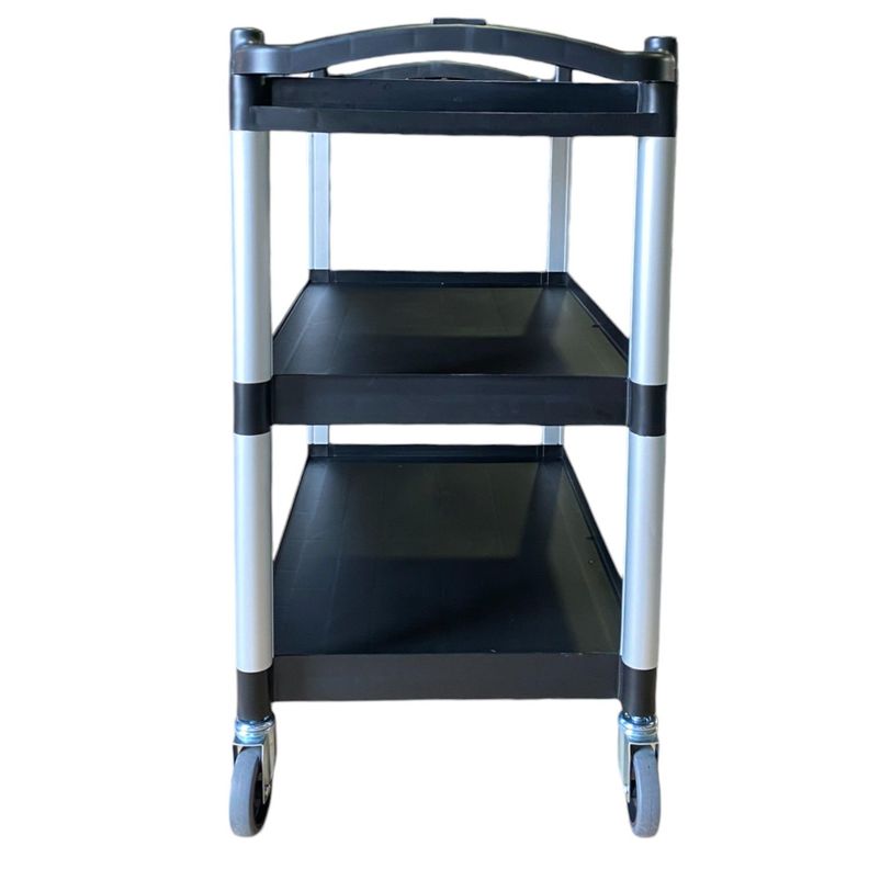 Carro Servicio Grande  100x50x92 Negro-4