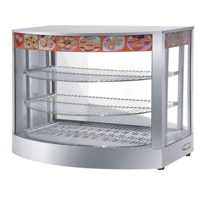 Vitrina de Calor 66 cm. Acero Inox. 30 a 80°C ET-LD-1P-C-0