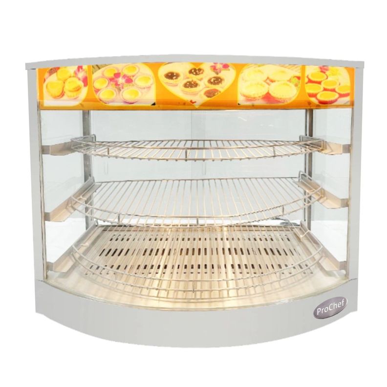 Vitrina de Calor 66 cm. Acero Inox. 30 a 80°C ET-LD-1P-C-1