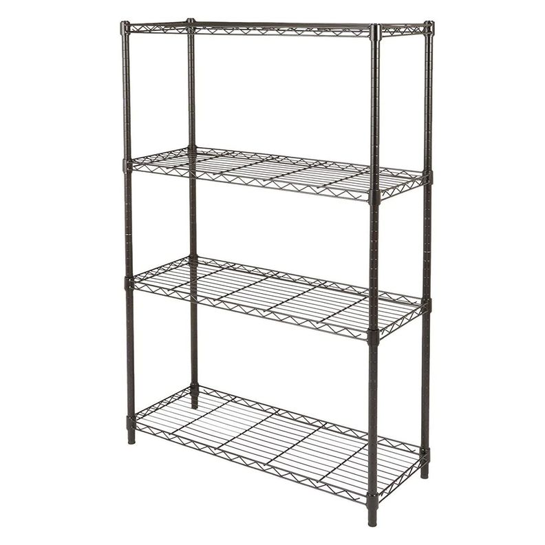 Estante 90x35x150 cm. Acero Pintado 4 bandejas Capacidad 480 kg.-2