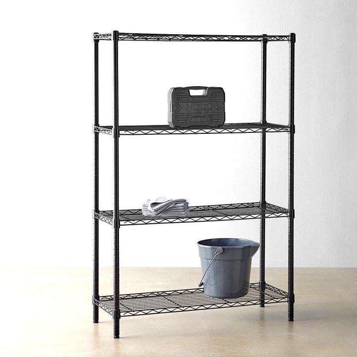 Estante 90x35x150 cm. Acero Pintado 4 bandejas Capacidad 480 kg.-3