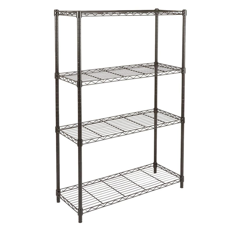 Estante 90x35x150 cm. Acero Pintado 4 bandejas Capacidad 480 kg.-1