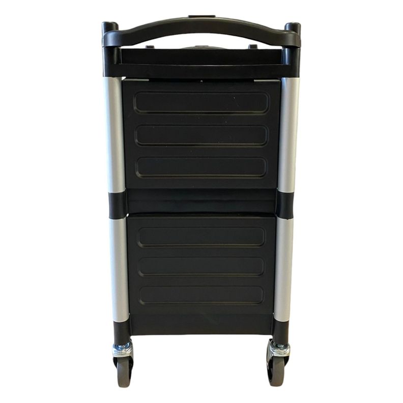 Carro Servicio Cerrado 83 x41x85 Negro-3